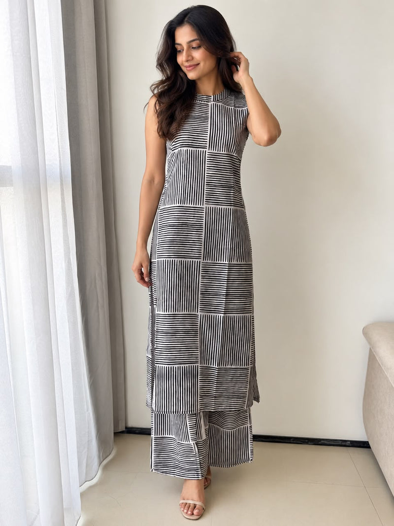 Black and White Co-ord set