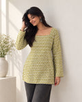 Olive Green Cotton Short Top