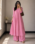 Pink Cotton-Linen Co-ord Set
