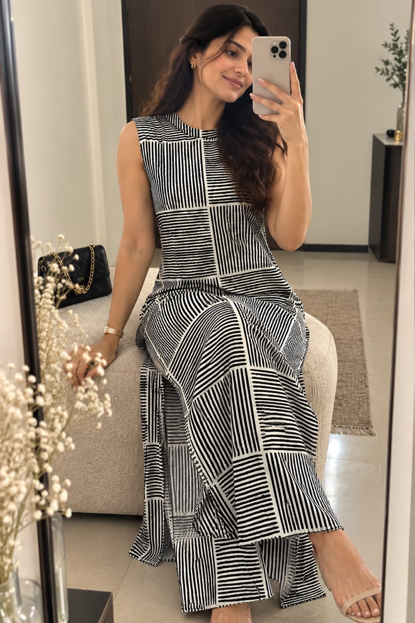 Black and White Co-ord set
