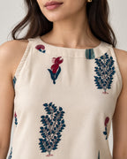 Beige Printed Co-Ord set
