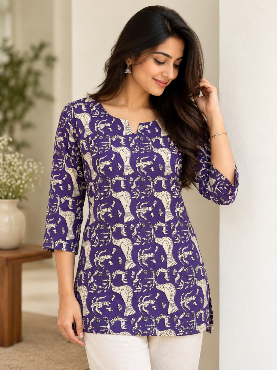 Royal Purple Short Top