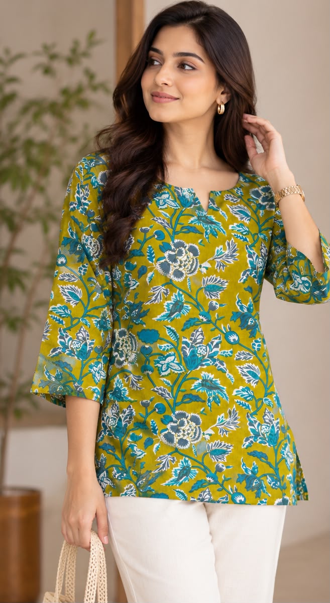Teal Blue Short Top