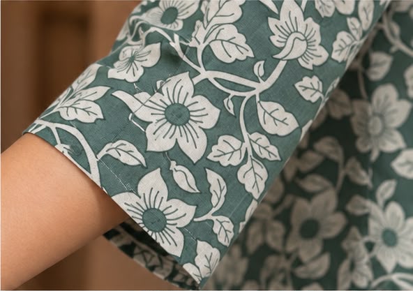 Sage Green Floral Short top