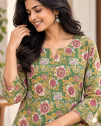 Meadow Bloom Floral tunic Short Top