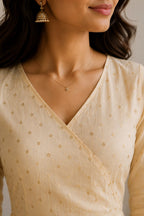 Cream and Gold Gown
