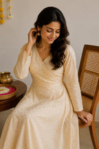 Cream and Gold Gown
