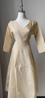 Cream and Gold Gown