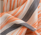 pastel Orange Ikkat kurta set