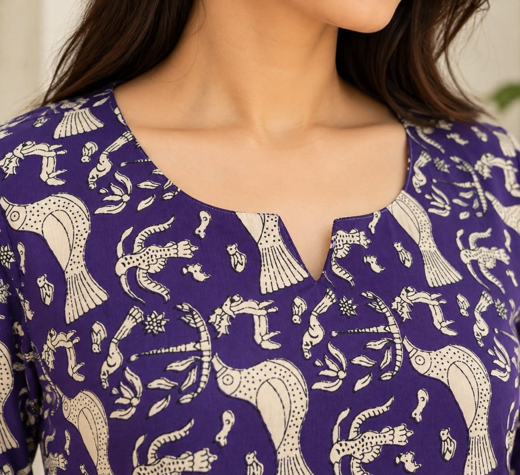 Royal Purple Short Top
