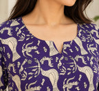 Royal Purple Short Top
