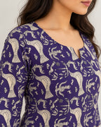 Royal Purple Short Top