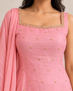 Pastel Pink Premium Palazzo Set
