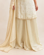 Soft Ivory Cream Premium Palazzo Set